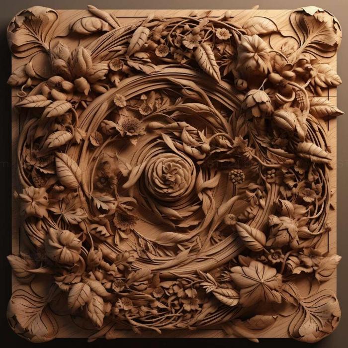 Patterns and decorations (stl created 3, PATTERN_2075) 3D models for cnc